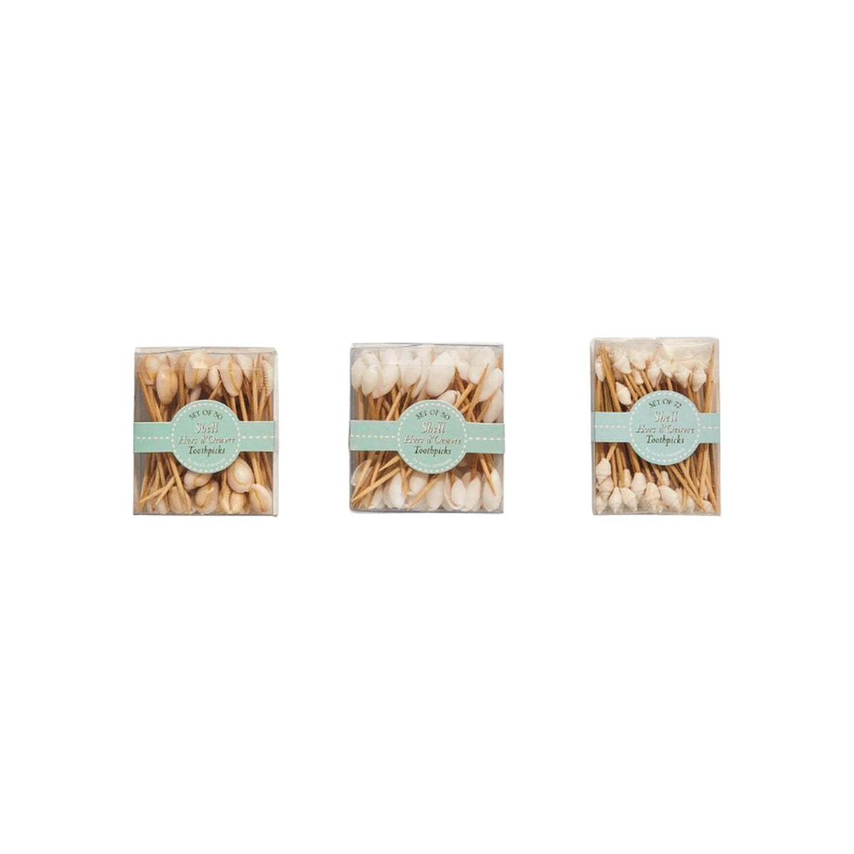SEASHELL 50-72 PC HORS D'OEUVRE PICKS, shown on a white background