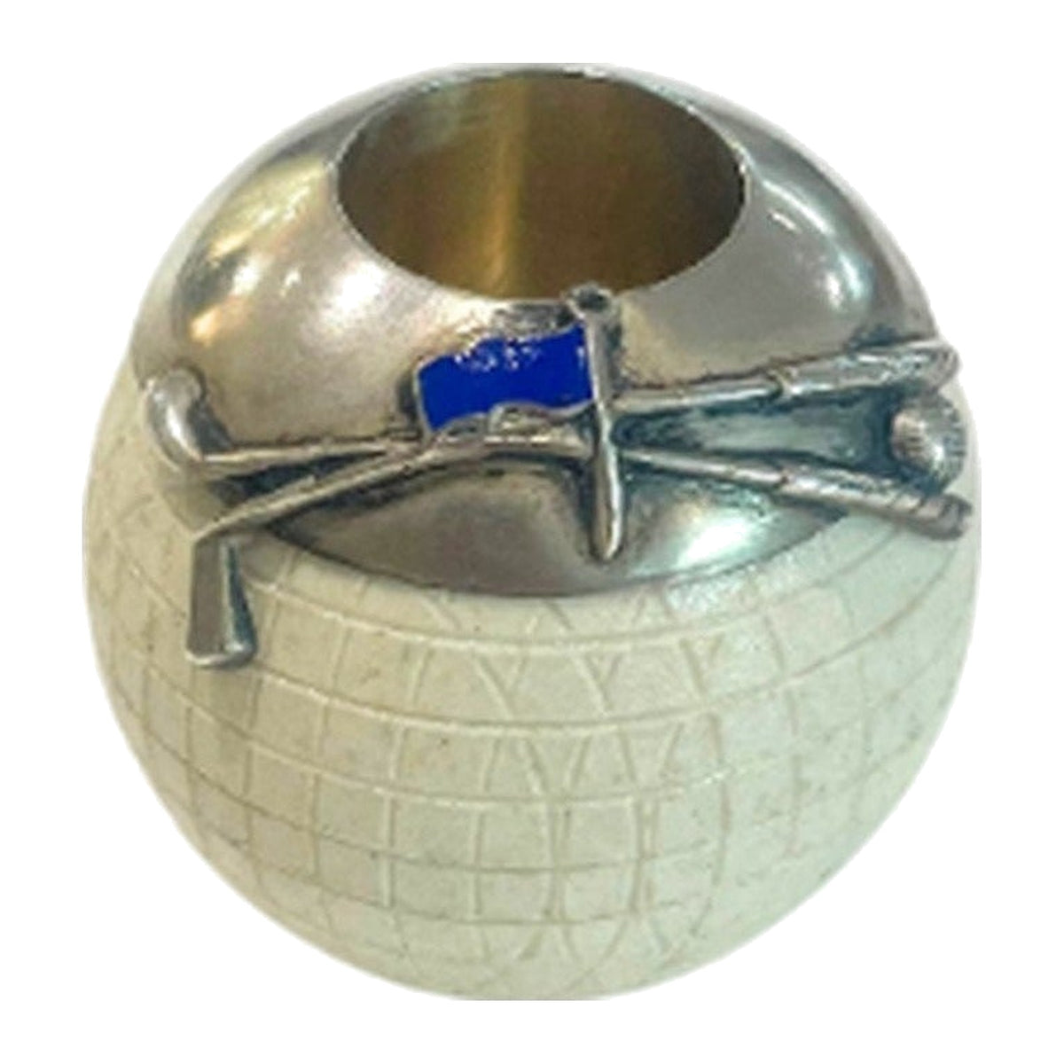Vintage Sterling Silver Matchbox on a white background