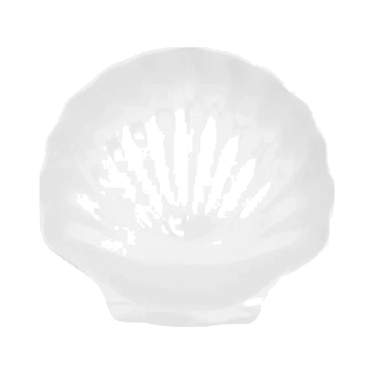 White Shell Non-Breakable Serving Platter, shown on a white background