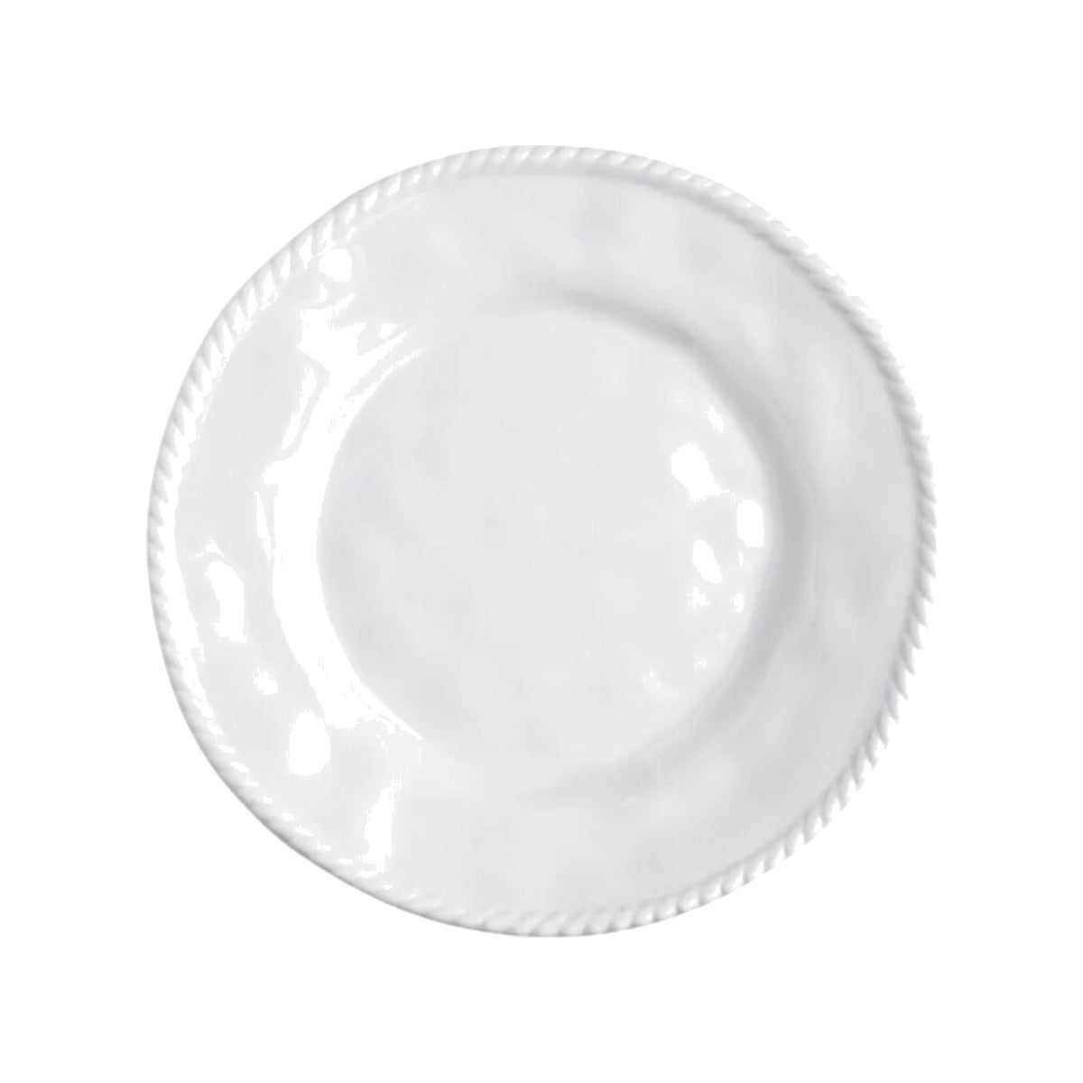 White Nautical Non-Breakable Salad Plate, shown on a white background