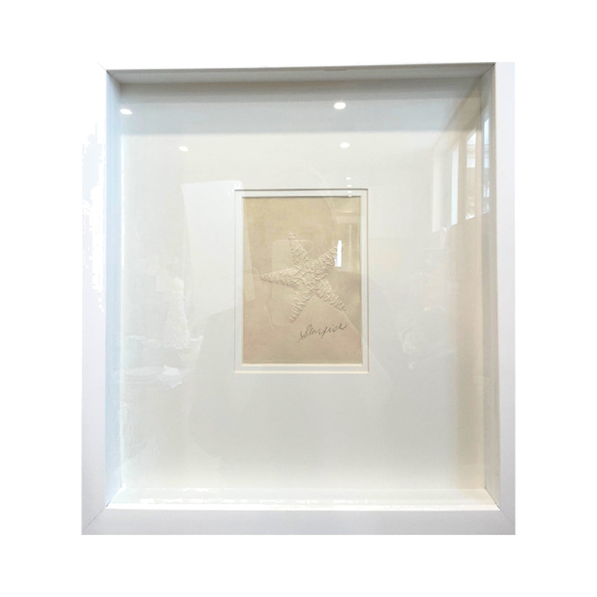 Embossed Starfish, framed art