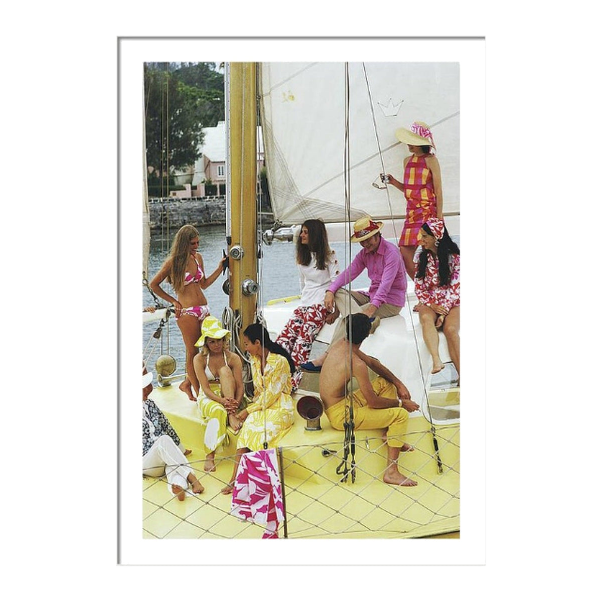 Framed photograph: Colourful Crew by Slim Aarons