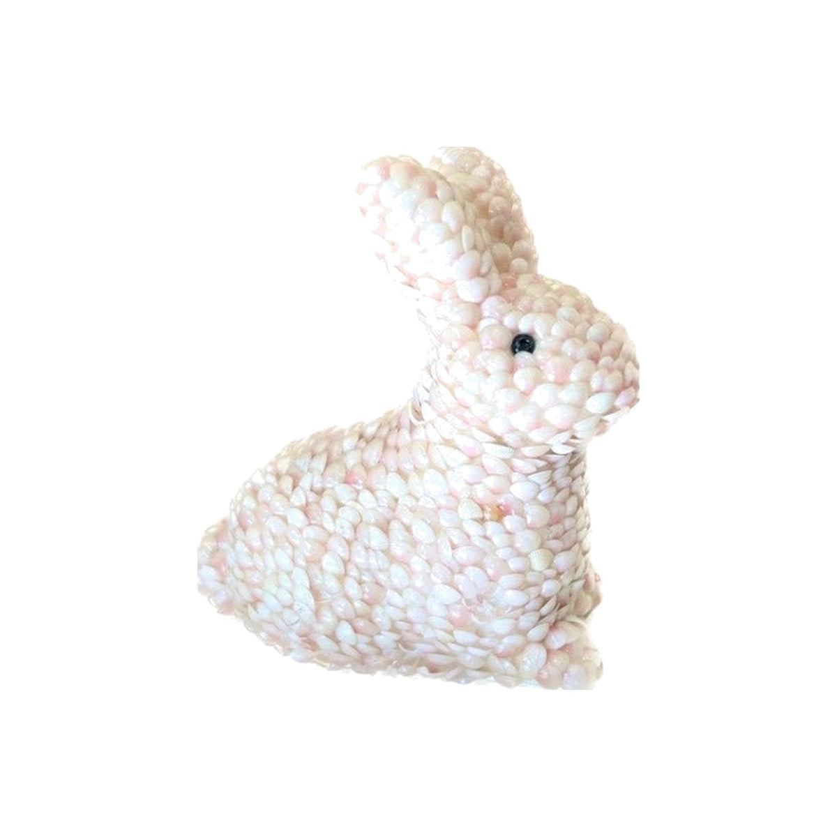 Seashell Easter Bunny on a white background