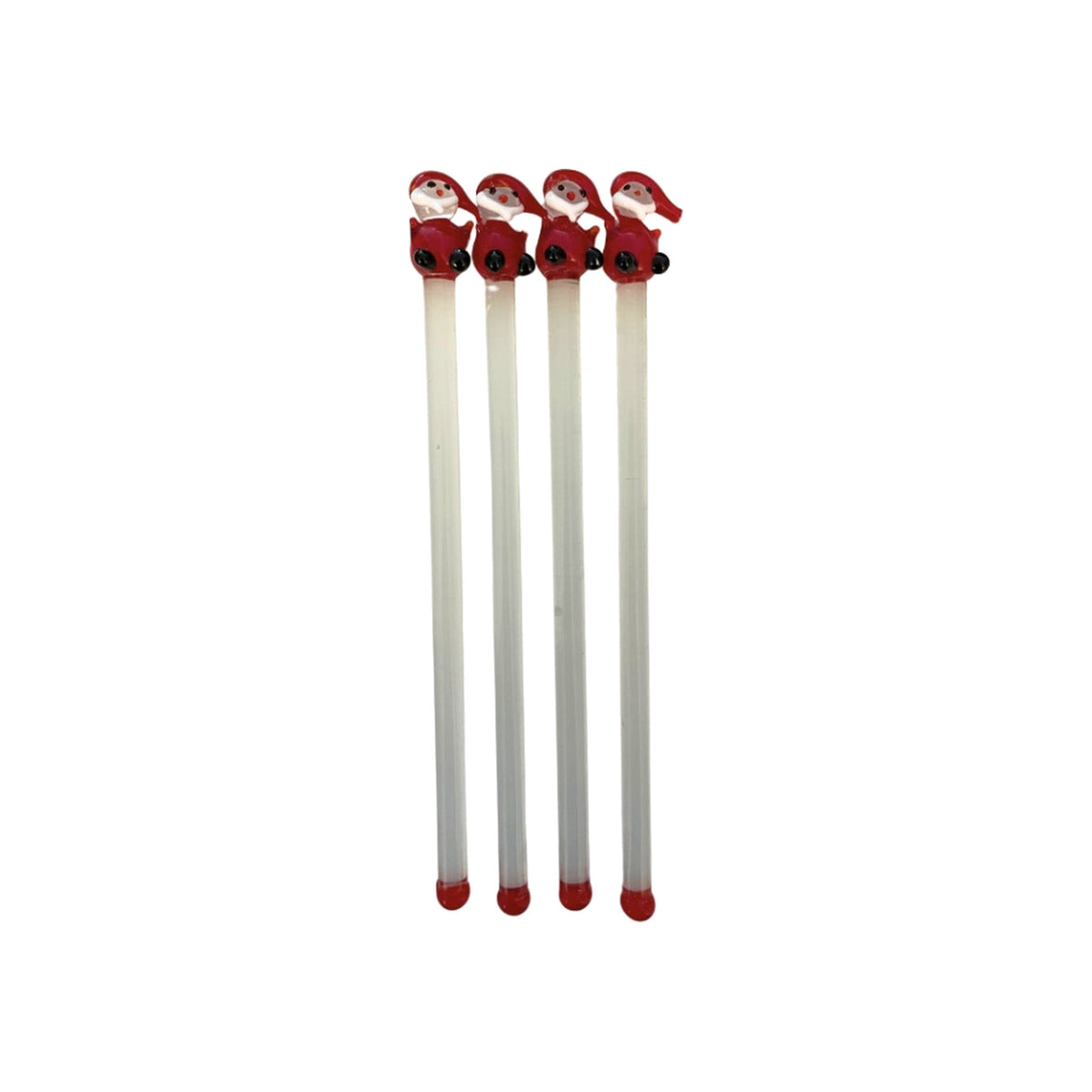 Santa Swizzle Sticks, Set of 4