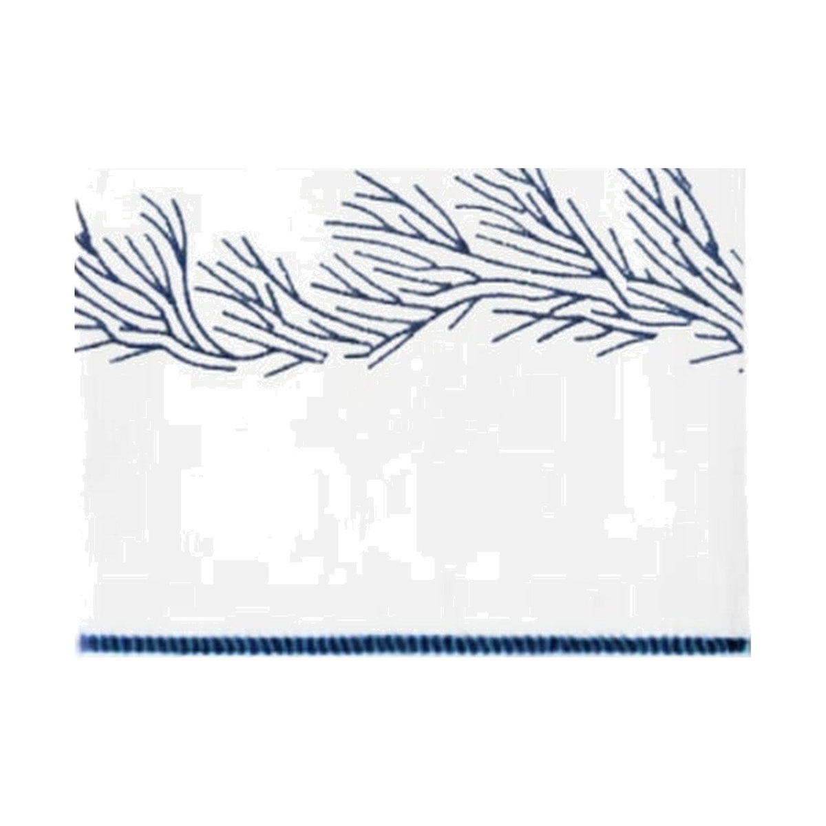 Coral Embroidered Hand Towel, Set of 4 on a white background