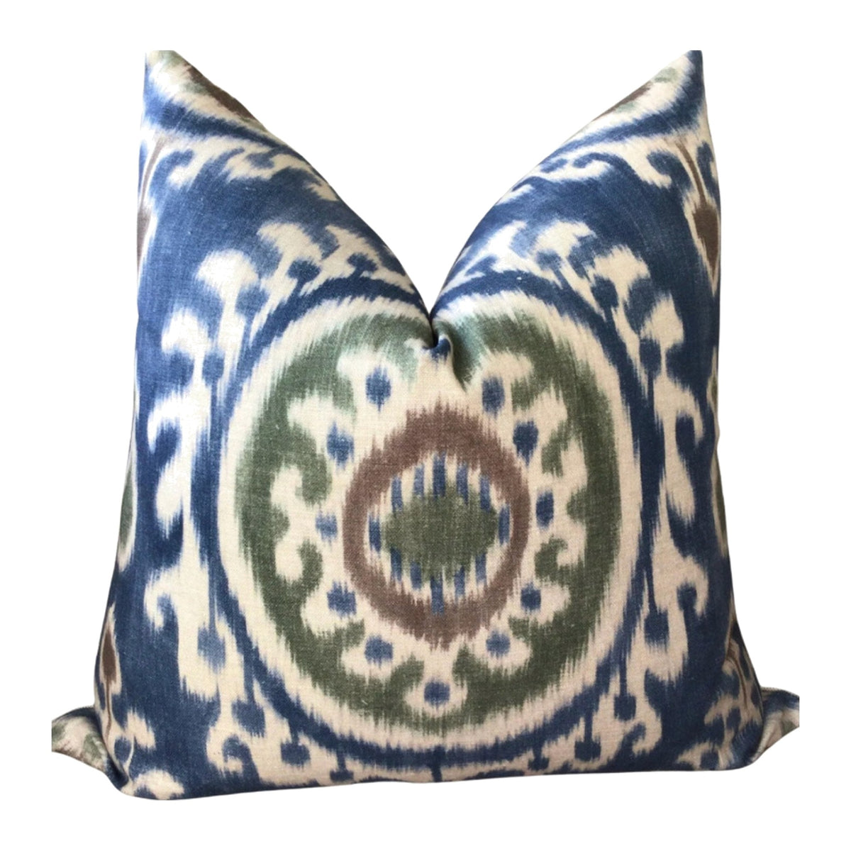 20" Manuel Canovas Ikat Pillow on a white background