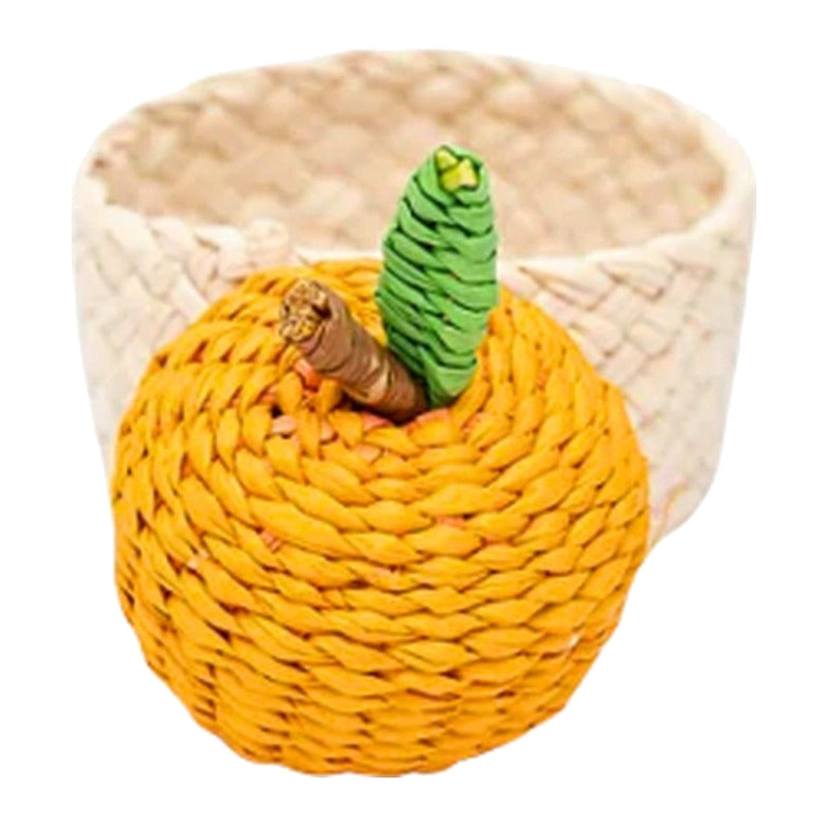 Orange Napkin Ring, Set of 4, shown on a white background