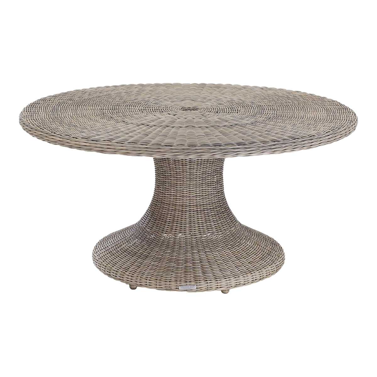 Hamptons Wicker 60" Dining Table on a white background