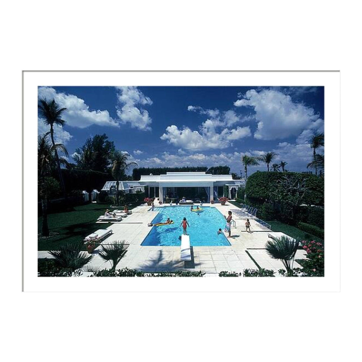 Framed photograph: Pool In Palm Beach by Slim Aarons
