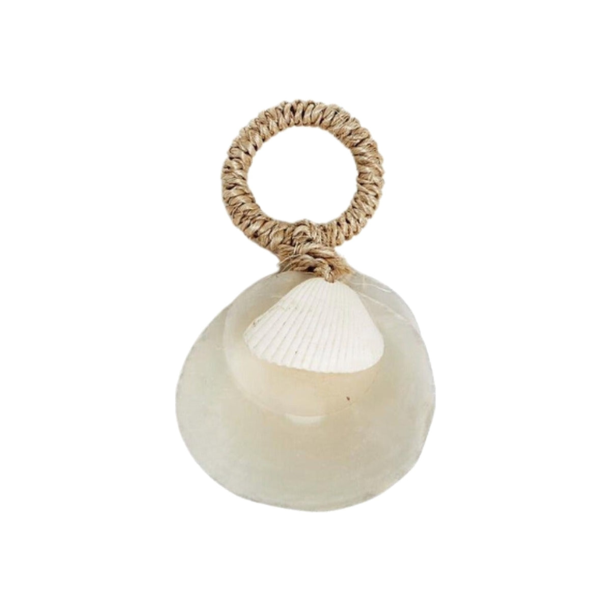 Capiz Shell Napkin Ring, Set of 4, shown on a white background