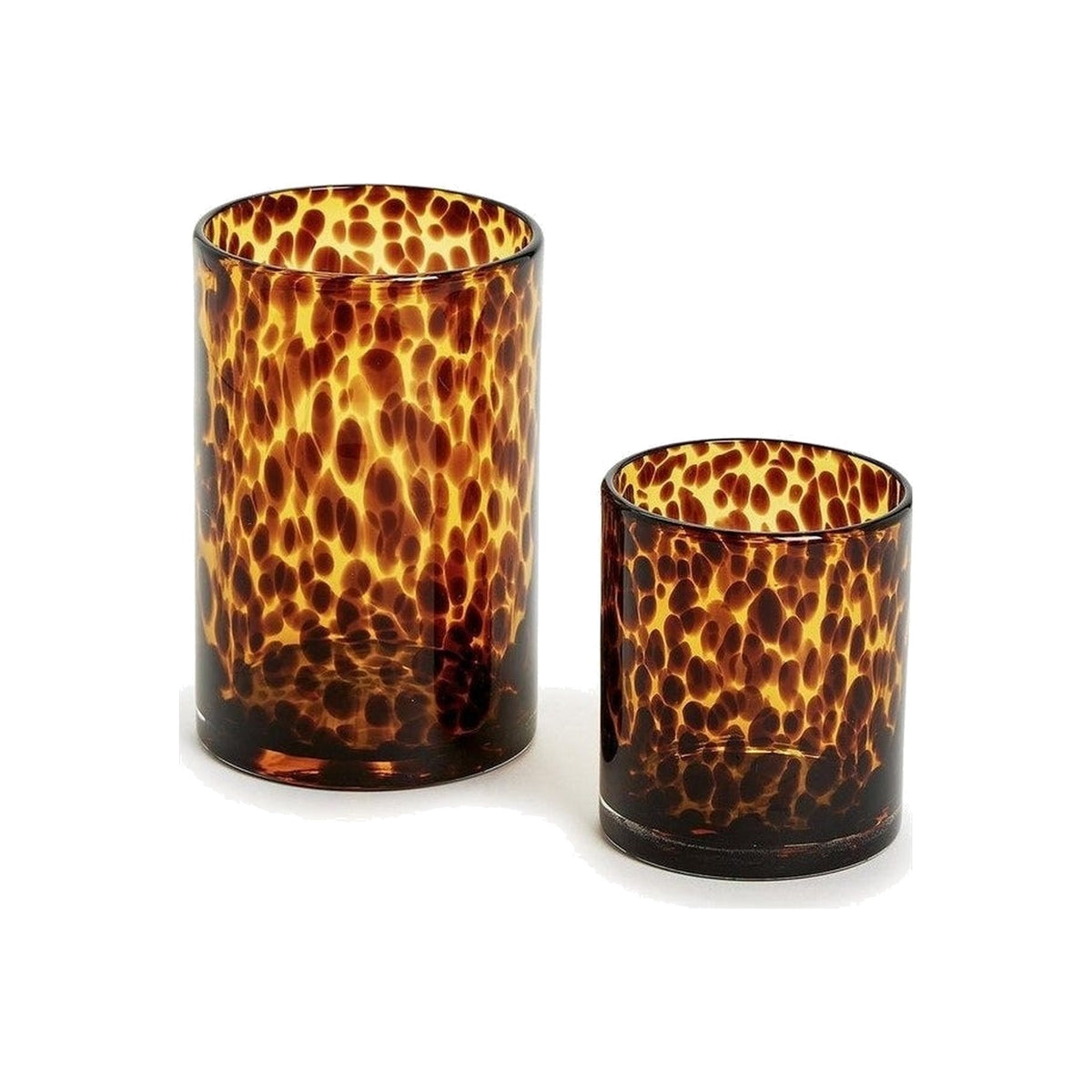Tortoise Candleholder/Vase, Set of 2 on a white background