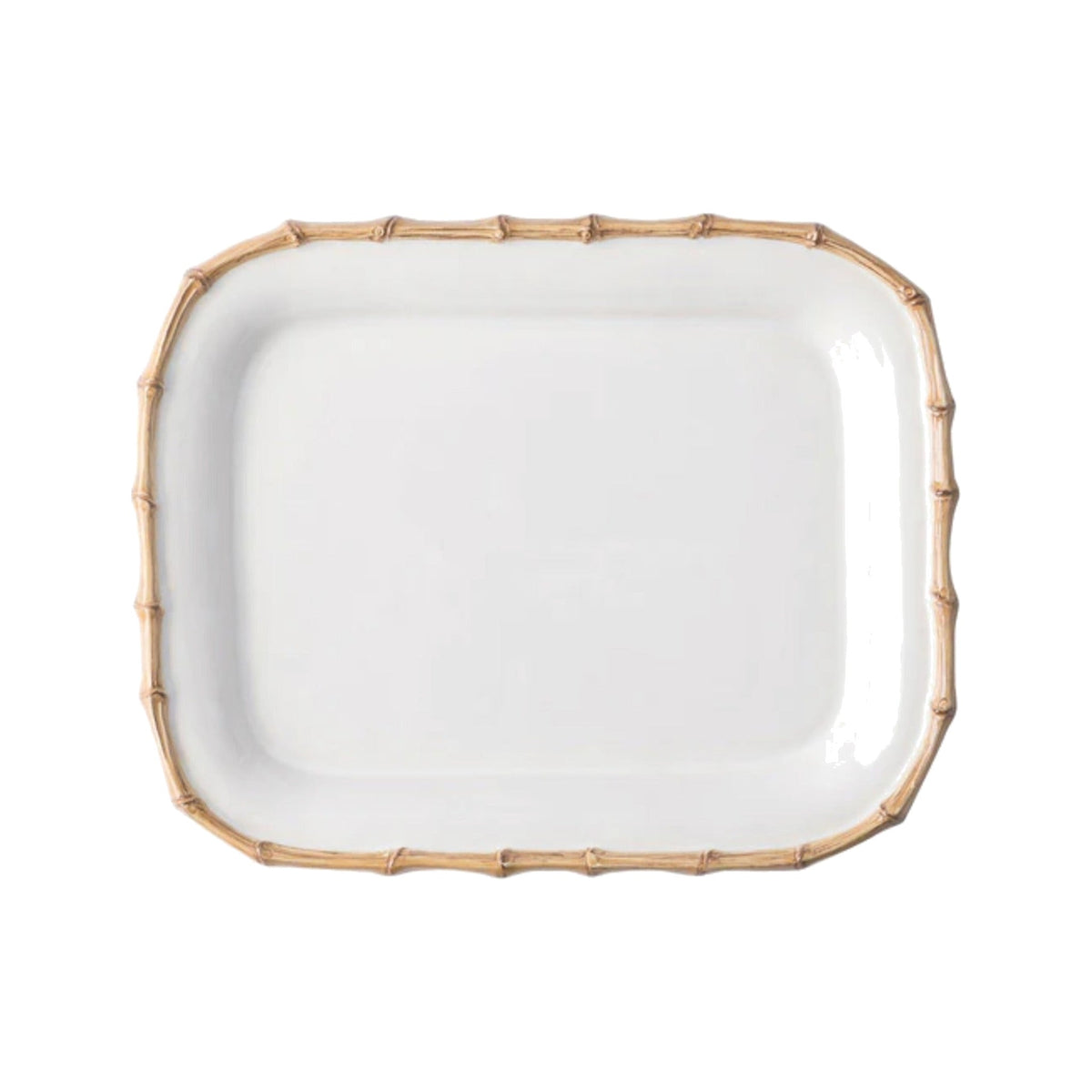 Bamboo 12 Rectangle Platter, shown on a white background