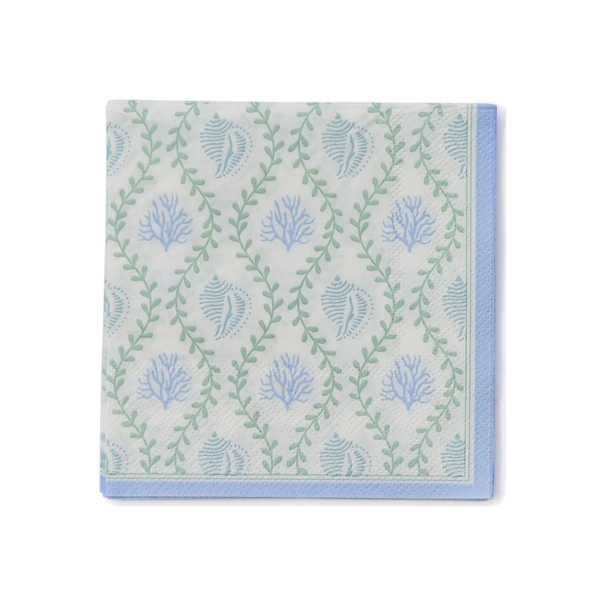 Coastal 3-Ply Paper Cocktail Napkin, shown on a white background