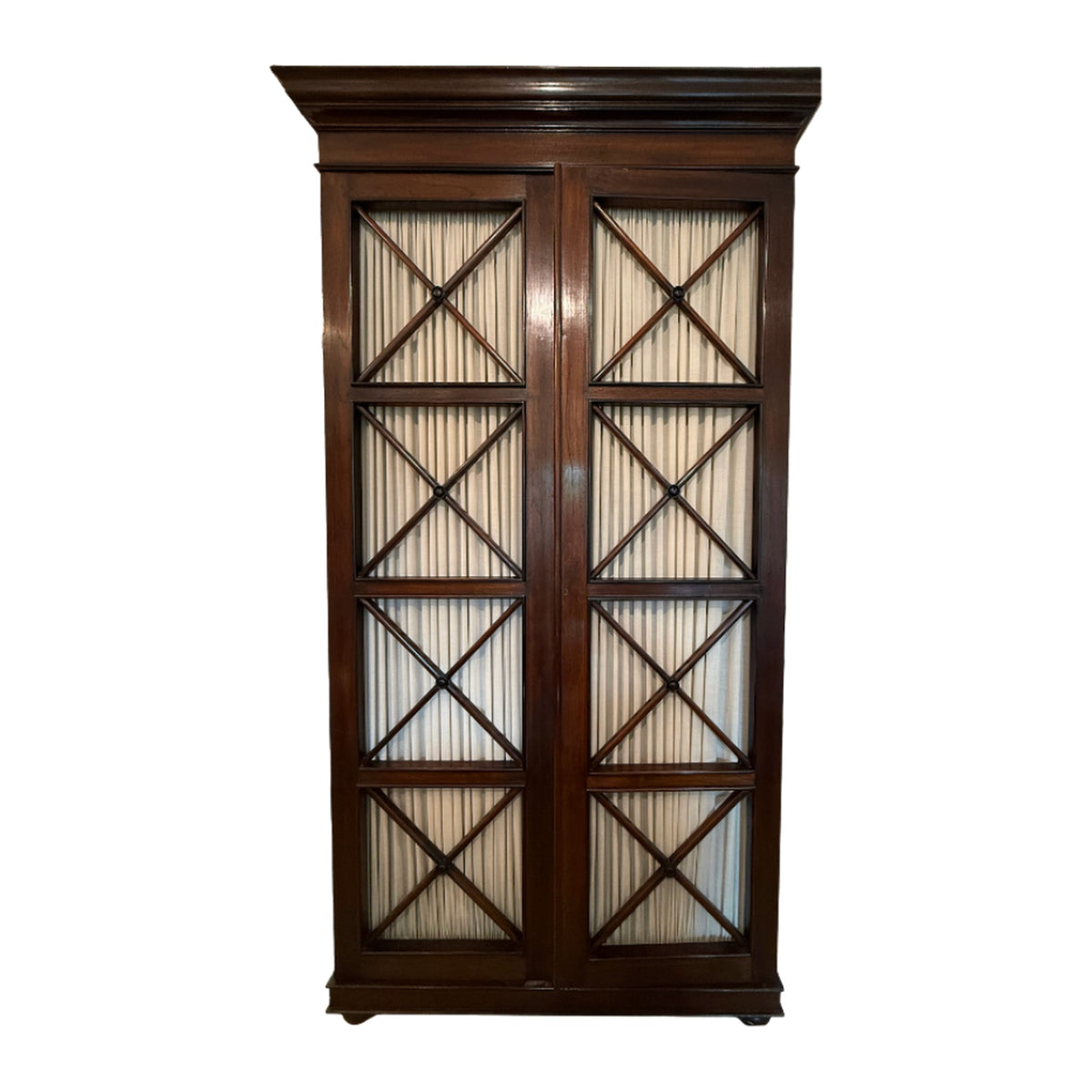 British Khaki Armoire on a white background