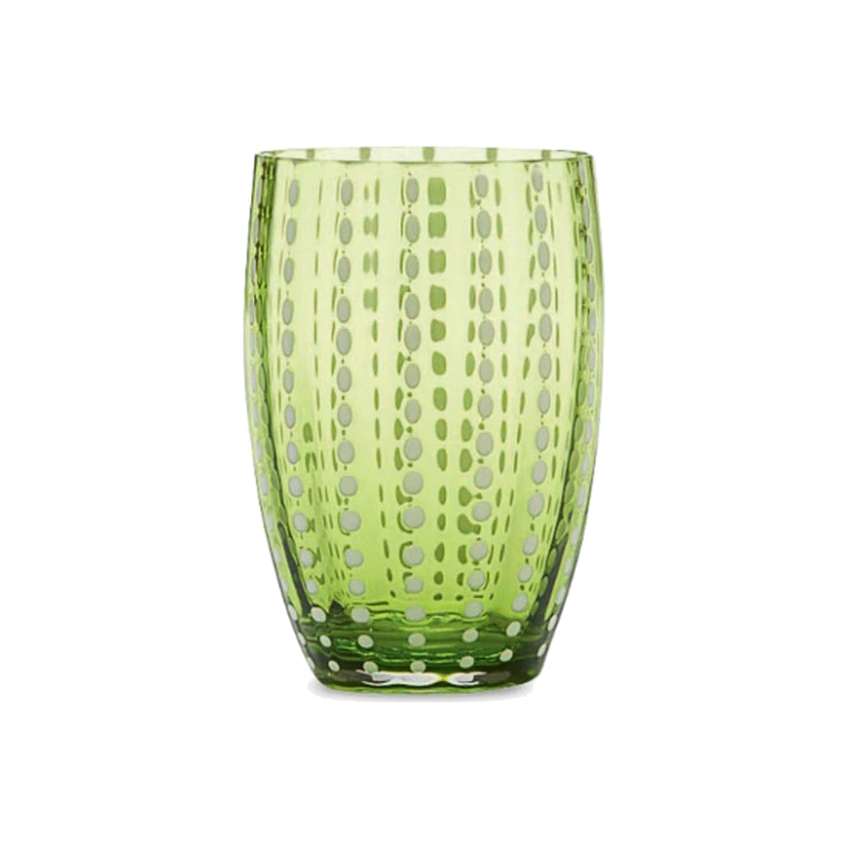 Single Apple Green Perle Tumbler, shown alone on a white background