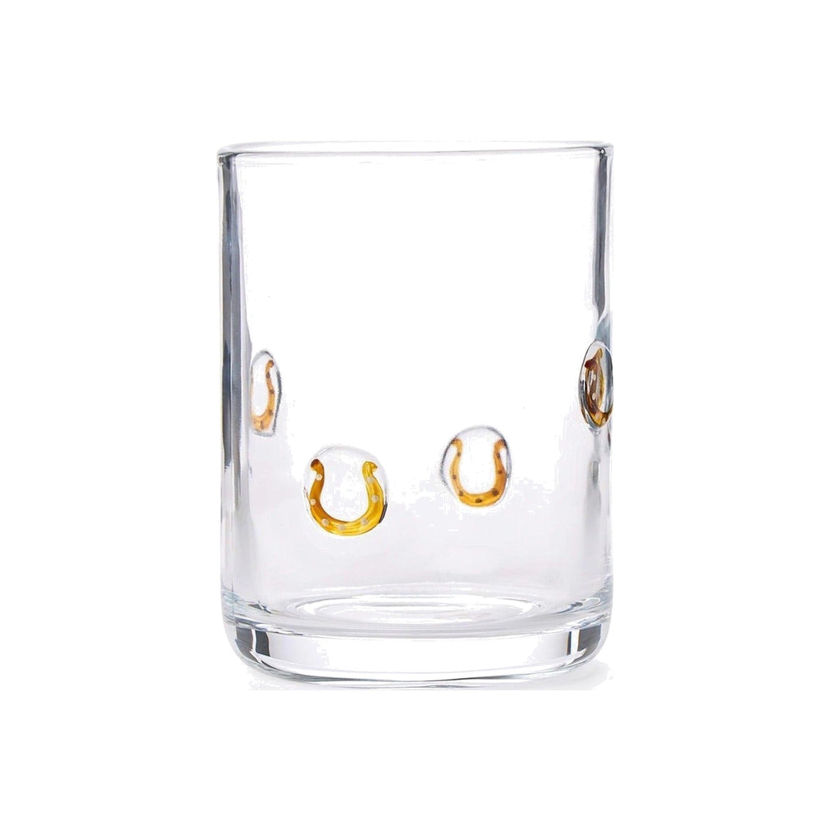 Single Brown Horse Shoe Tumbler, shown alone on a white background
