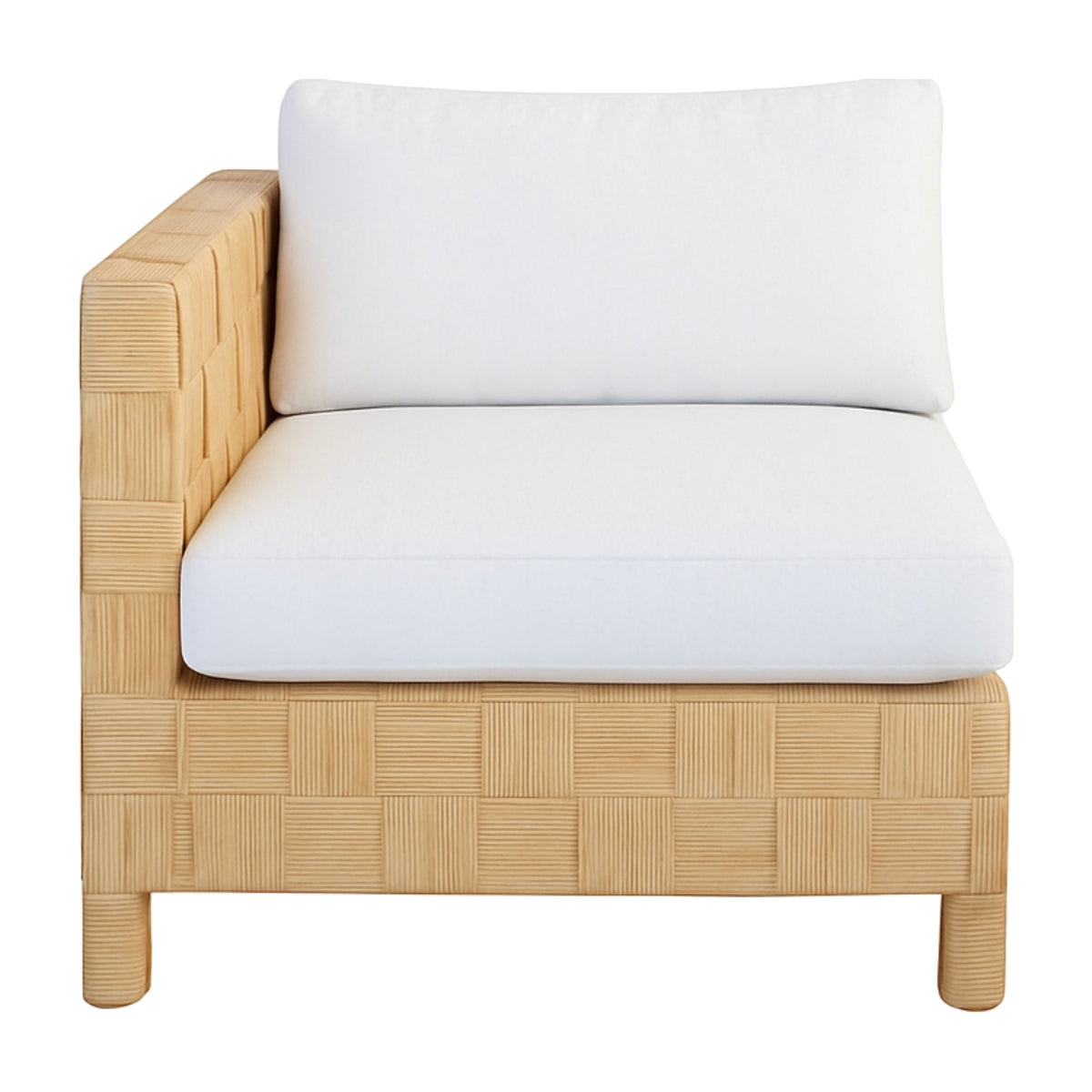 Memoire Design™ X Danielle Rollins Tommy Sofa Corner Piece, Left on a white background