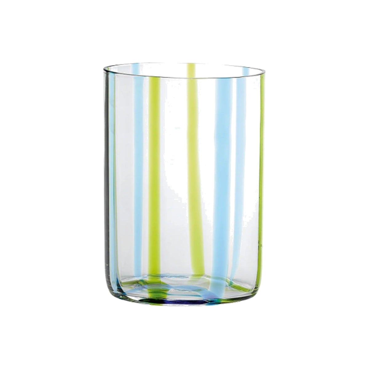 Single Aqua & Green Tirache Tumbler, shown alone on a white background
