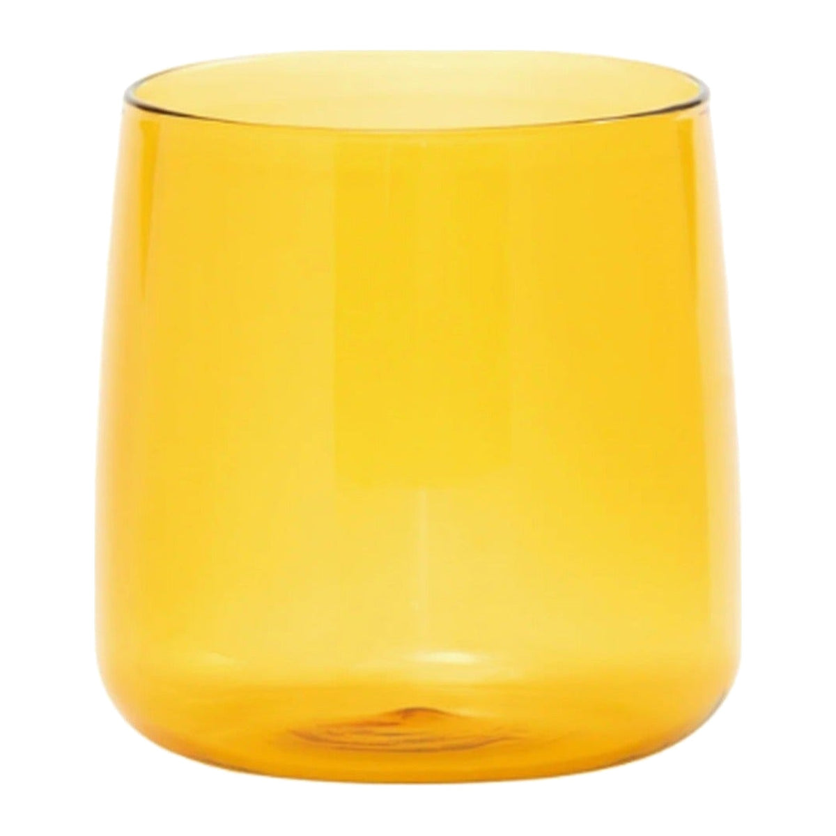 Single Golden Yellow No Bilia Tumbler, shown alone on a white background