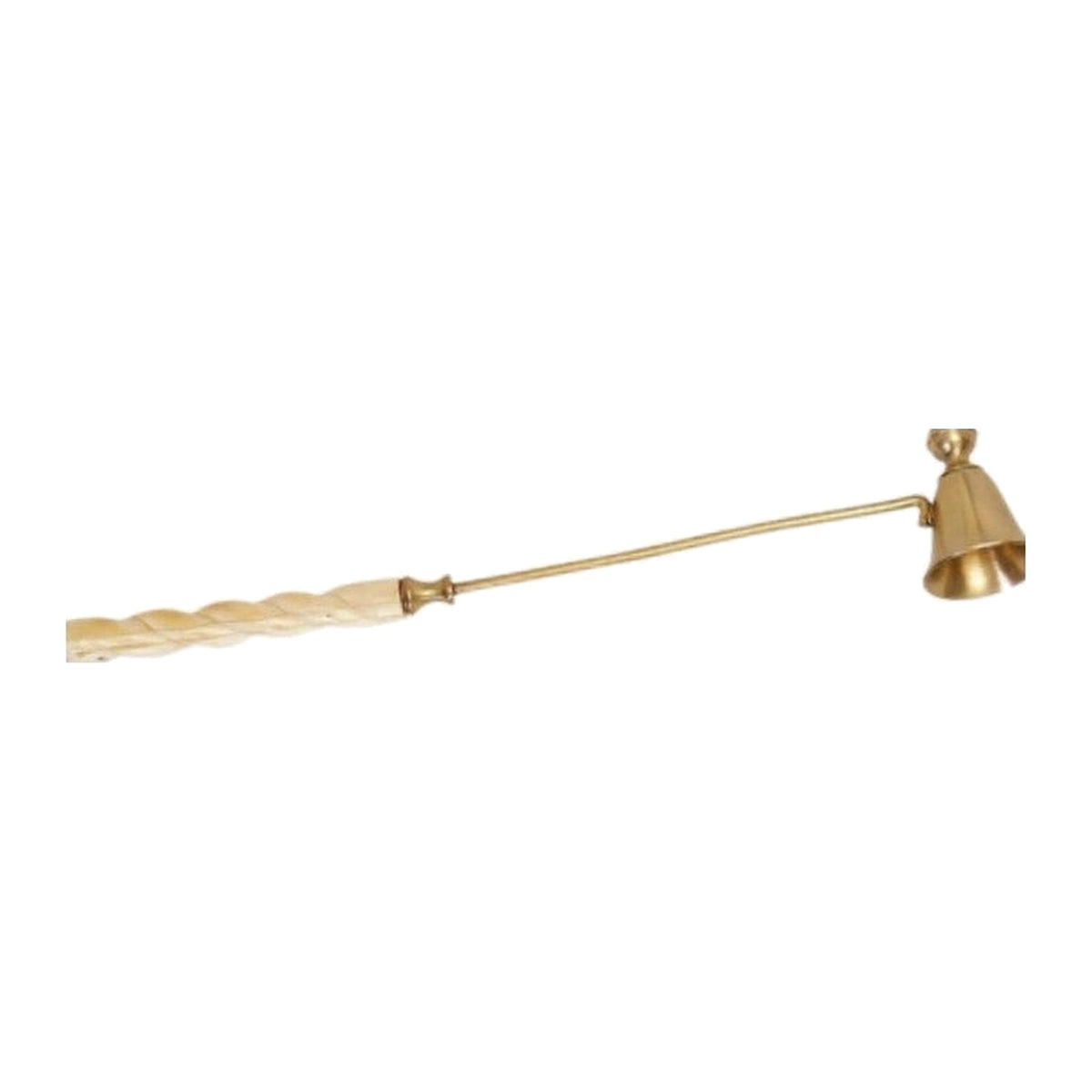 Antique Gold Candle Snuffer on a white background