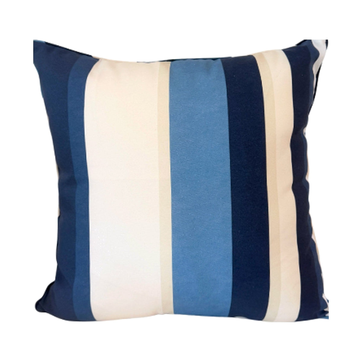 DR Home "The Billy Stripe" in Indigo Performance Pillow on a white background
