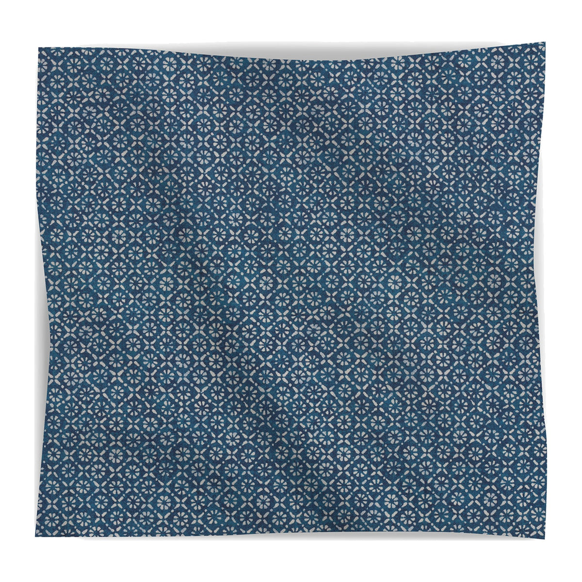Ti Punch Fabric in Indigo on a white background