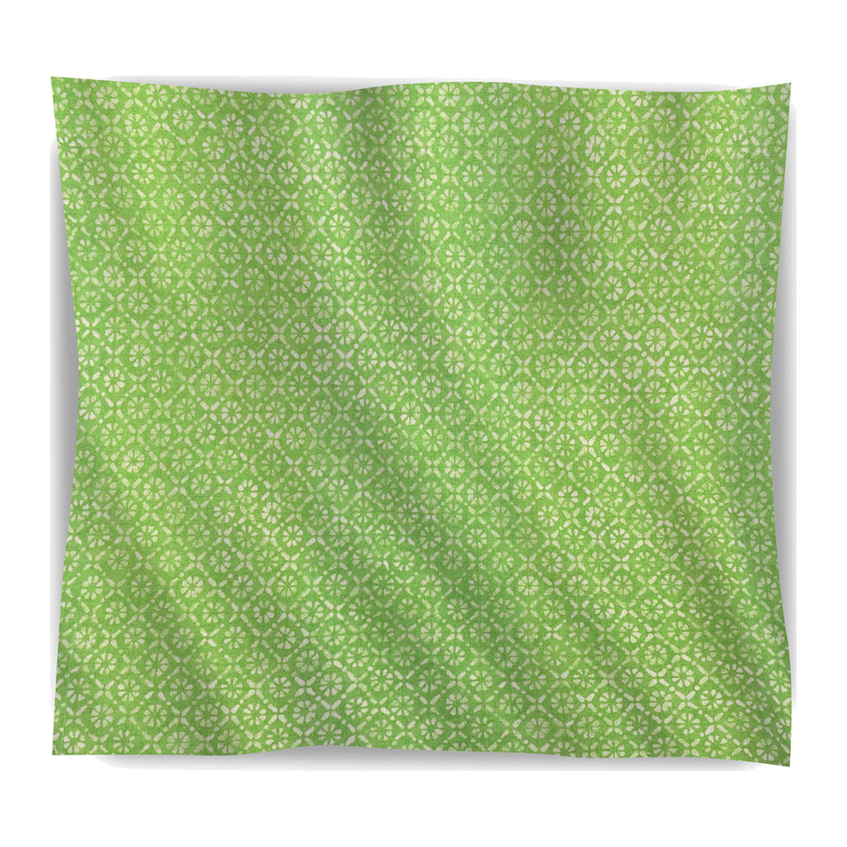 Ti Punch Fabric in Lime on a white background