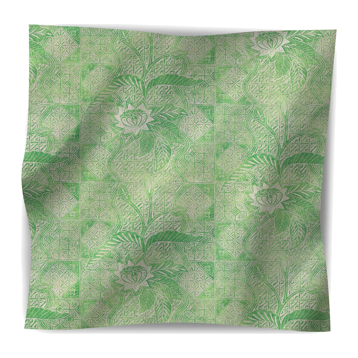 Calypso Batik in Leaf on a white background