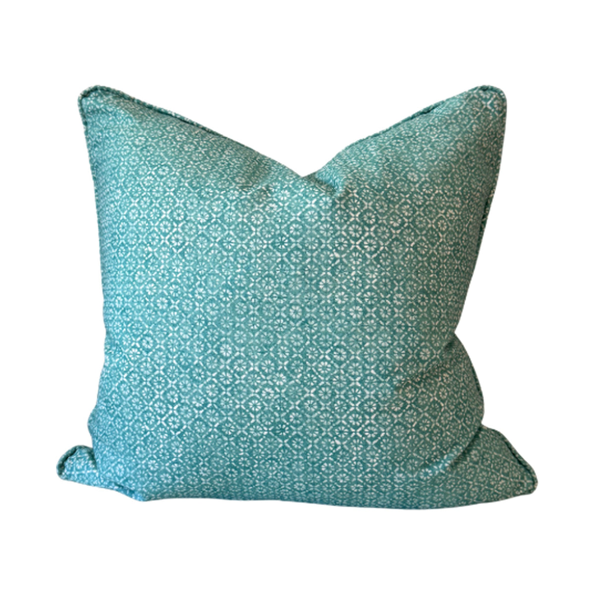 20" Ti Punch Pillow in Caribbean on a white background