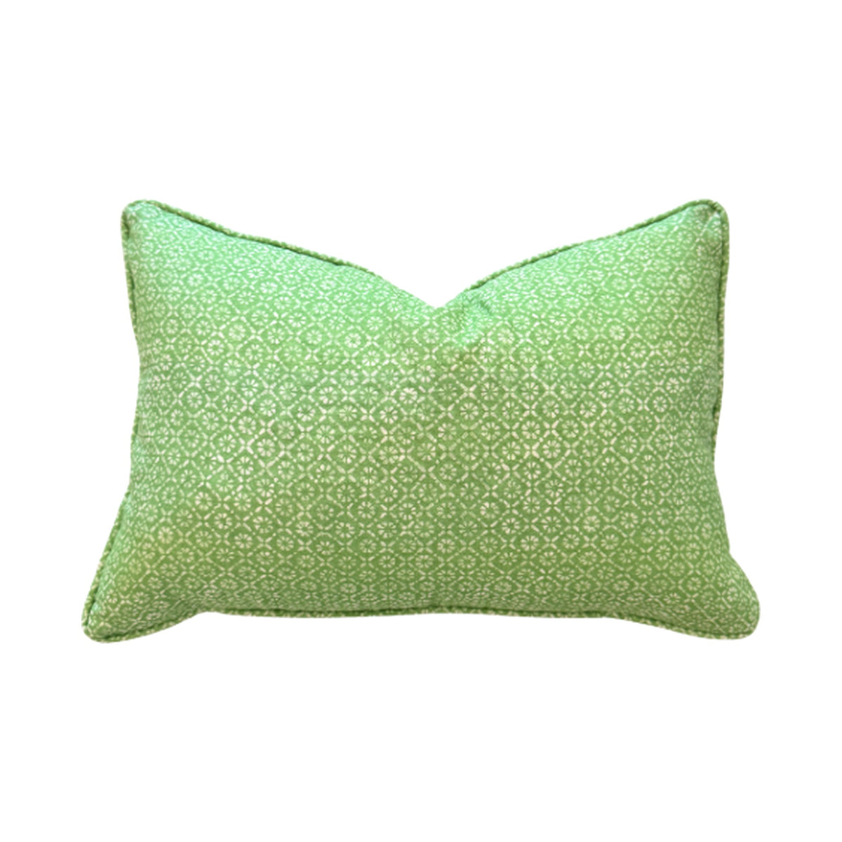 Lumbar Ti Punch Pillow in Lime on a white background