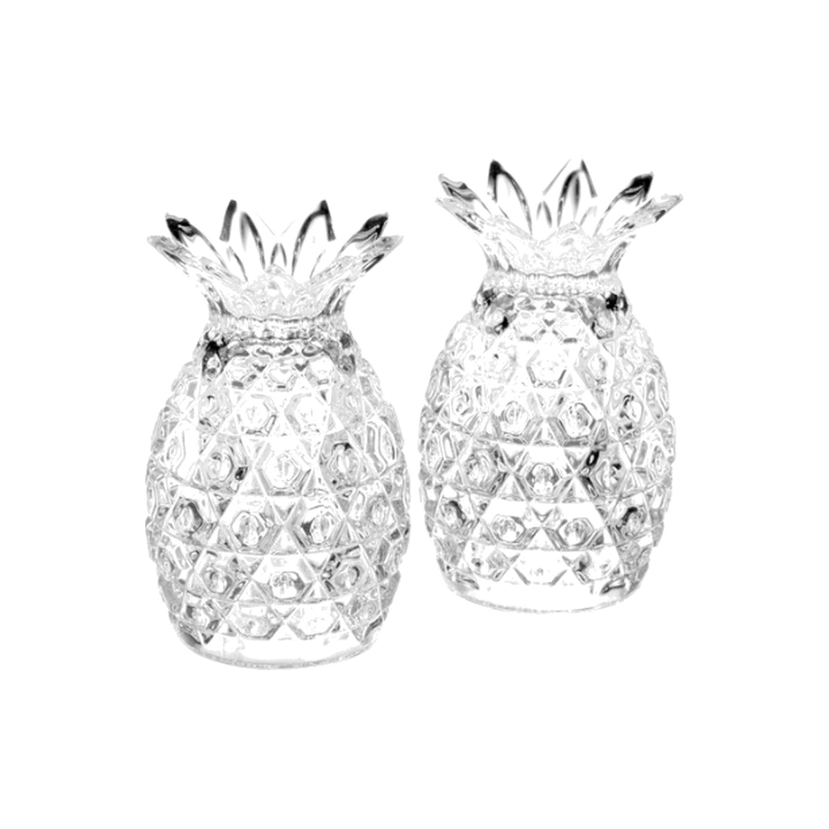Crystal Pineapple Salt & Pepper Shakers, shown on a white background