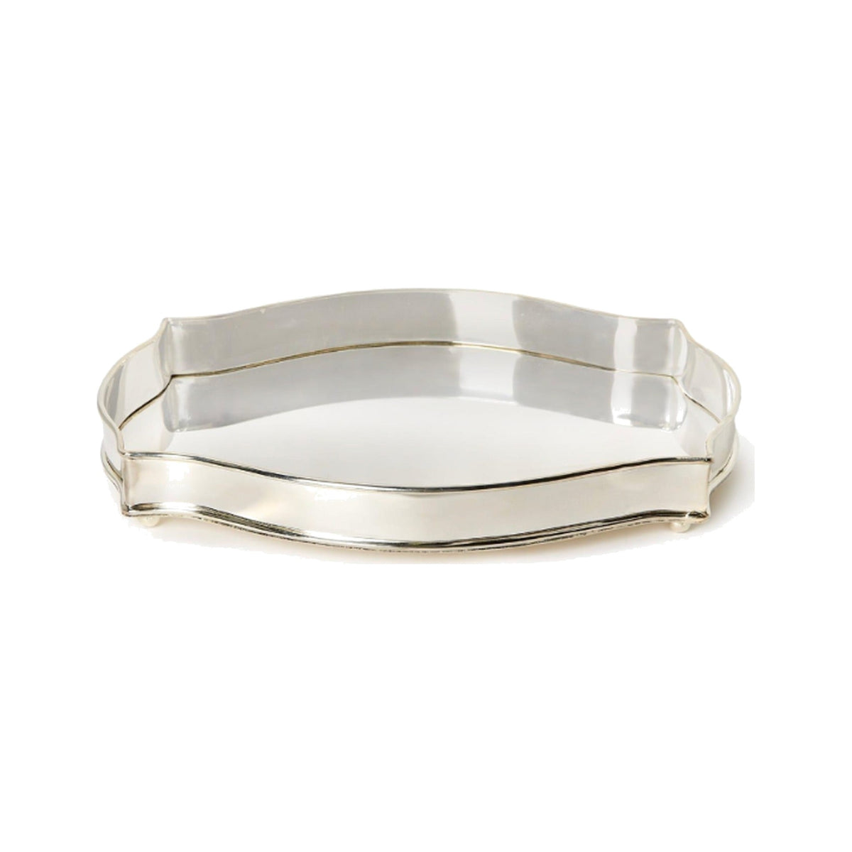 Silver Serving / Desk Tray, shown on a white background