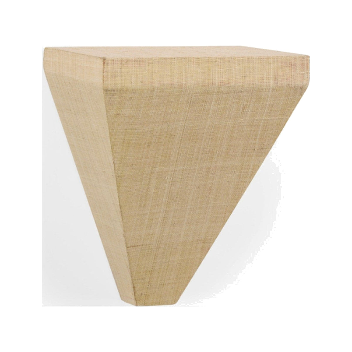 Tapered Rectangular Raffia Bracket on a white background