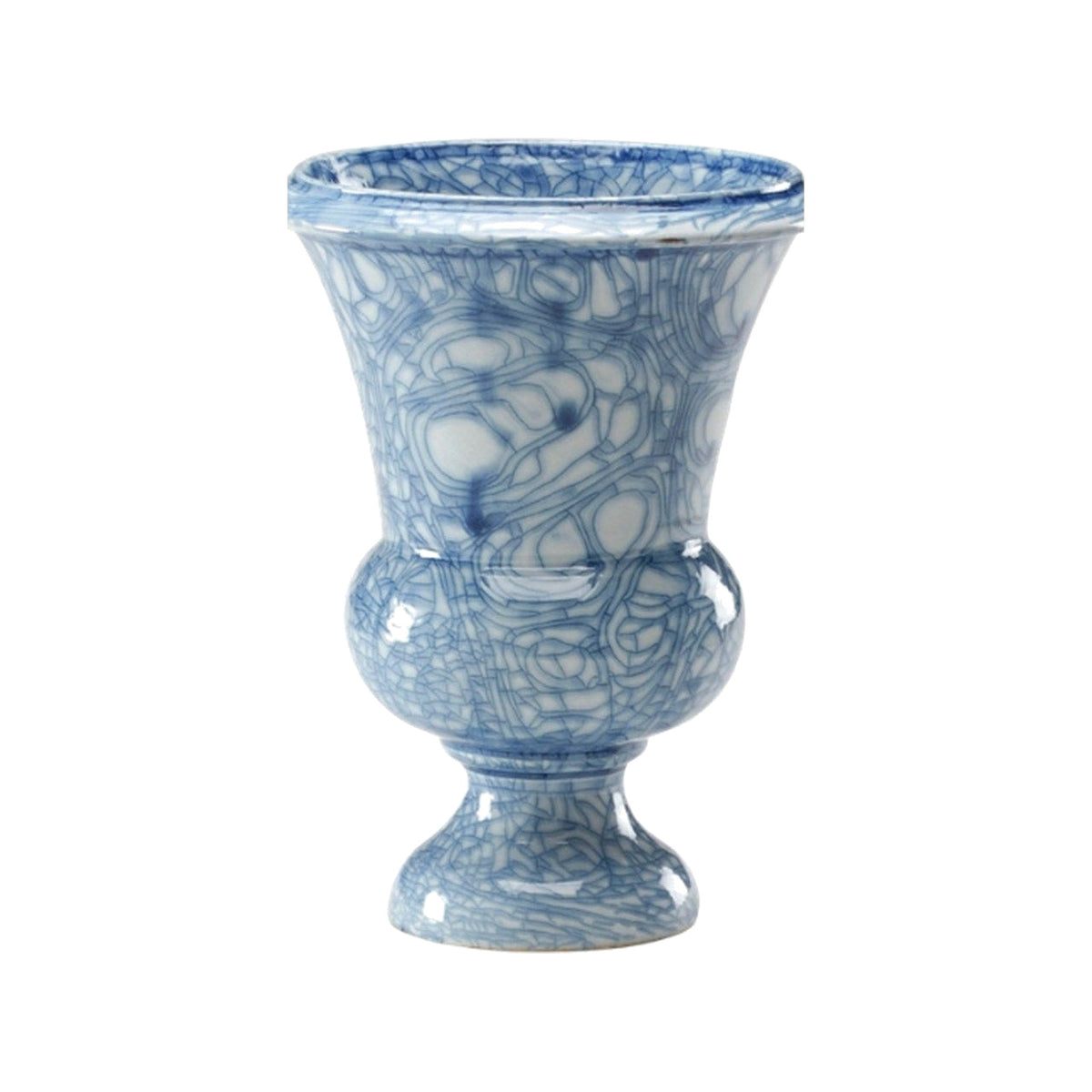 Blue Footed Vase on a white background