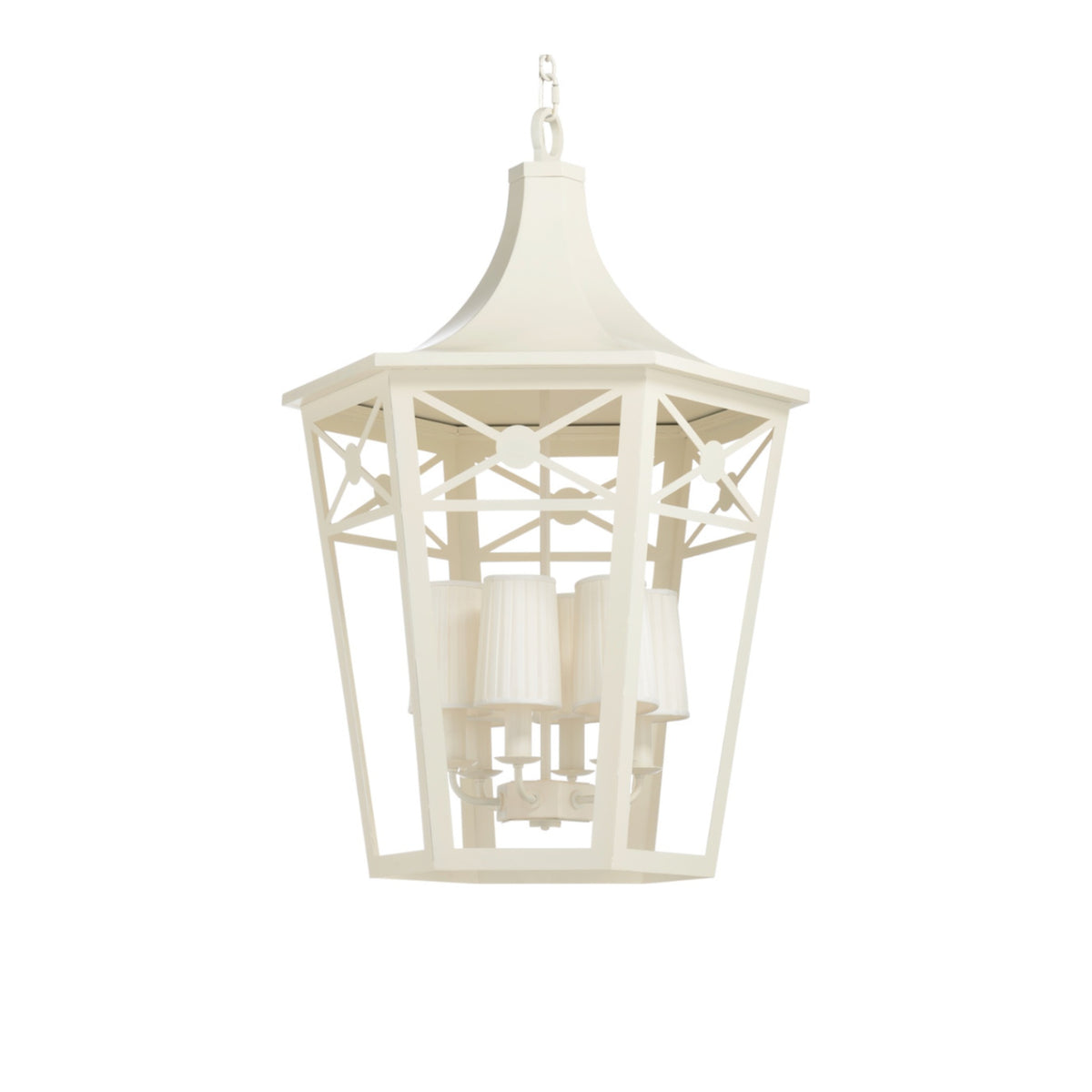 Church Court Lantern ceiling light on white