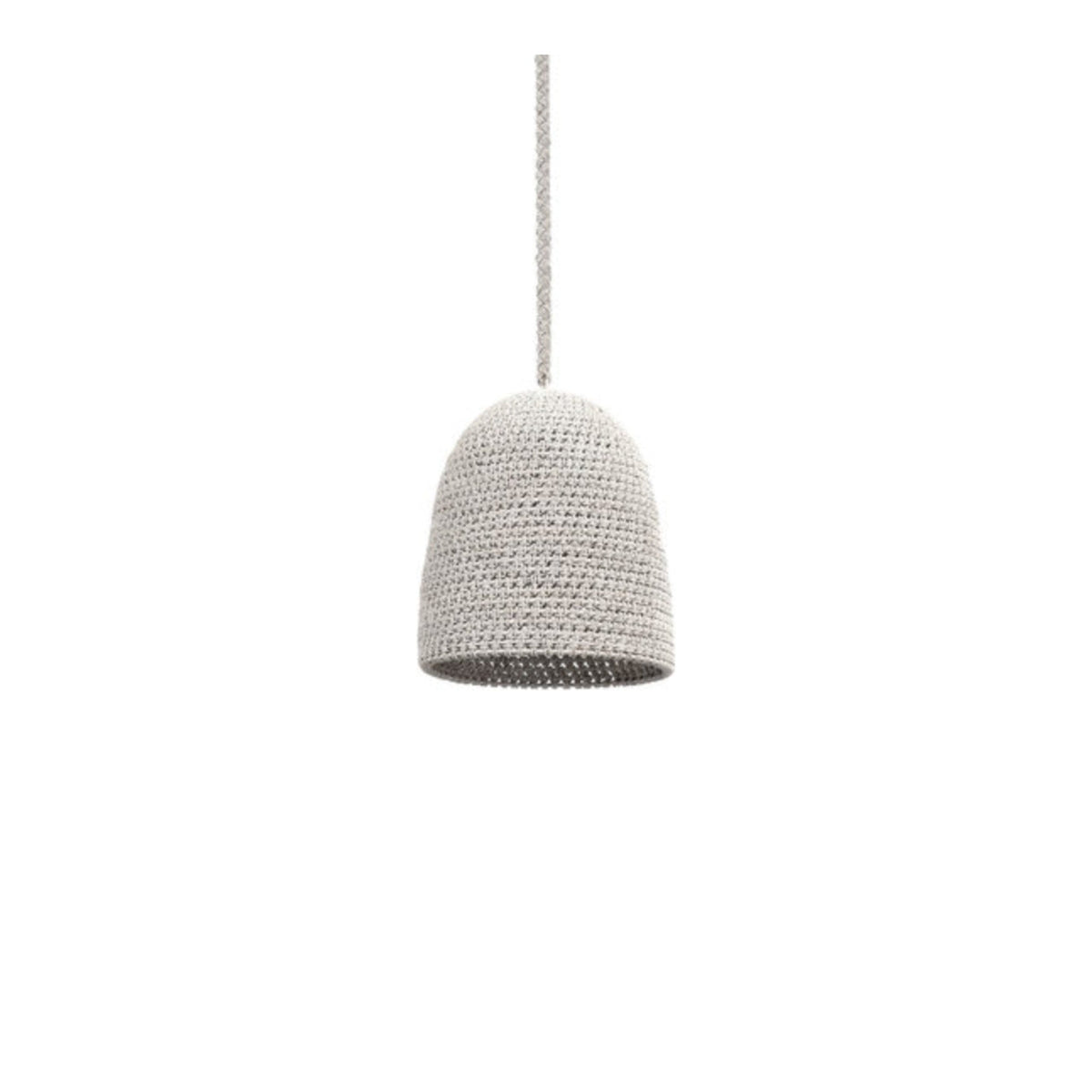 Whitewashed Green Oaks woven rattan dome pendant