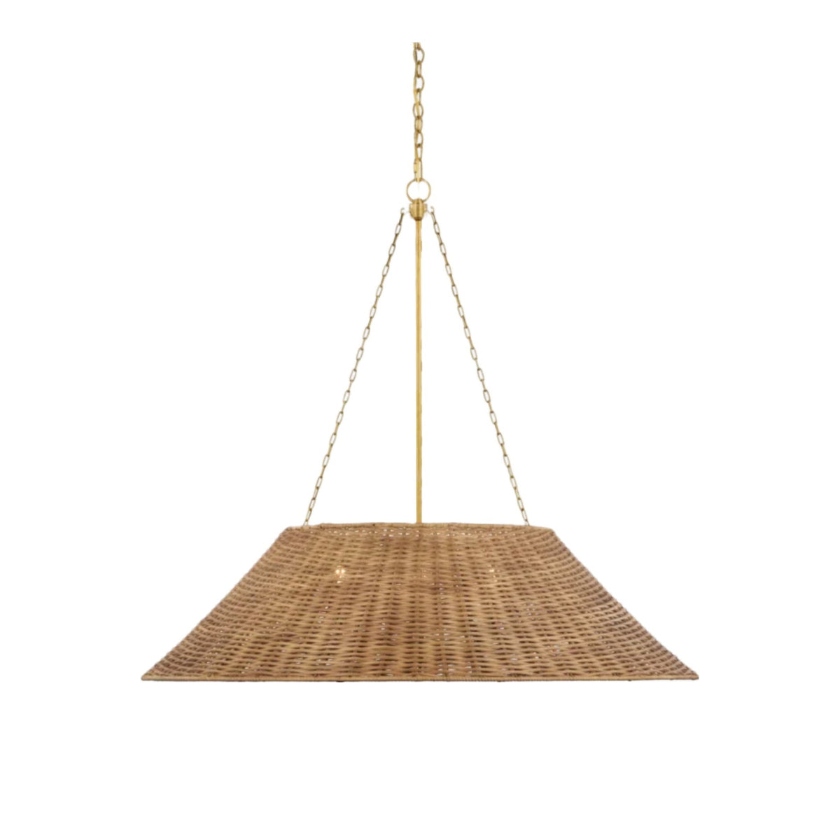 Corinne Extra Large Woven Hanging Light Fixture ceiling light on white