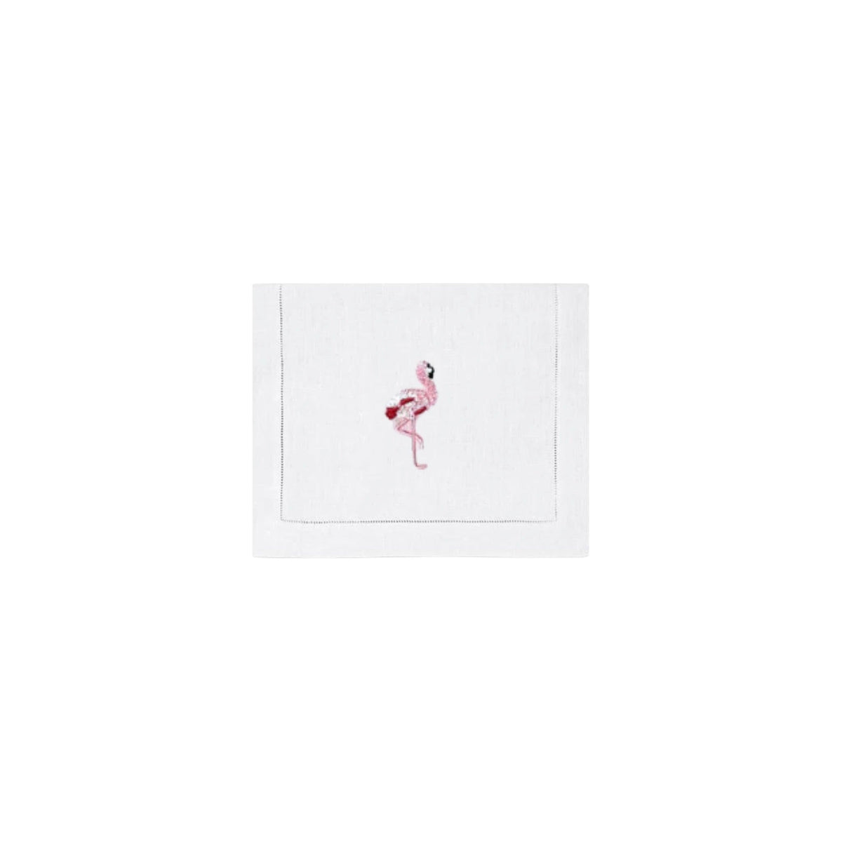 Pink Flamingo Cocktail Napkins, Set of 4, shown on a white background