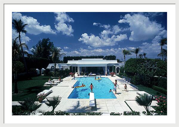 Pool In Palm Beach by Slim Aarons