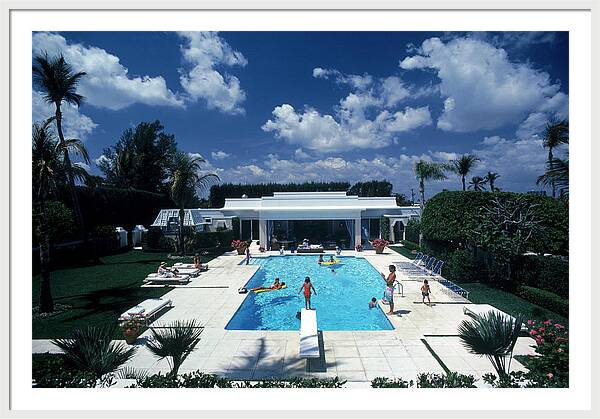 Pool In Palm Beach by Slim Aarons