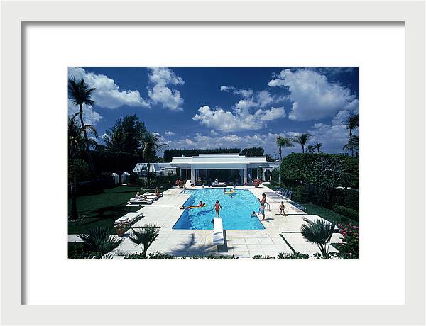 Pool In Palm Beach by Slim Aarons