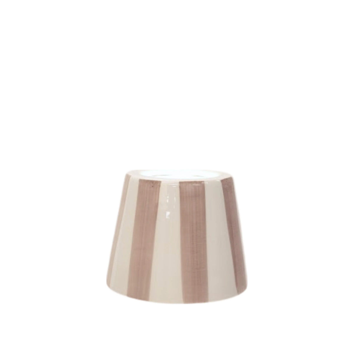 Sand Stripe Ceramic Shade, shown on a white background
