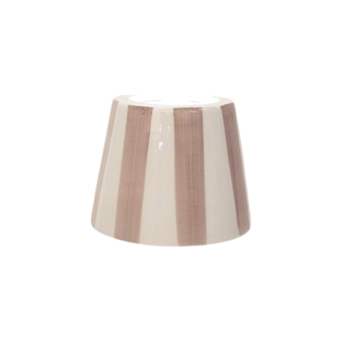 Sand Stripe Ceramic Shade on white