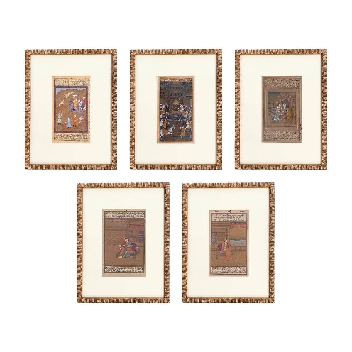 Rare Indian story book pages shown together as a set