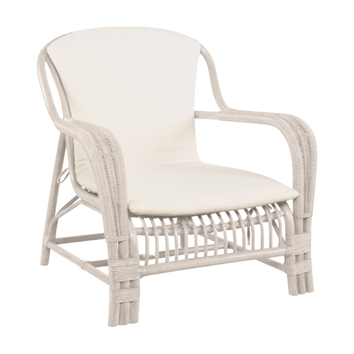Simone Lounge Chair-Peninsula/Flax on a white background