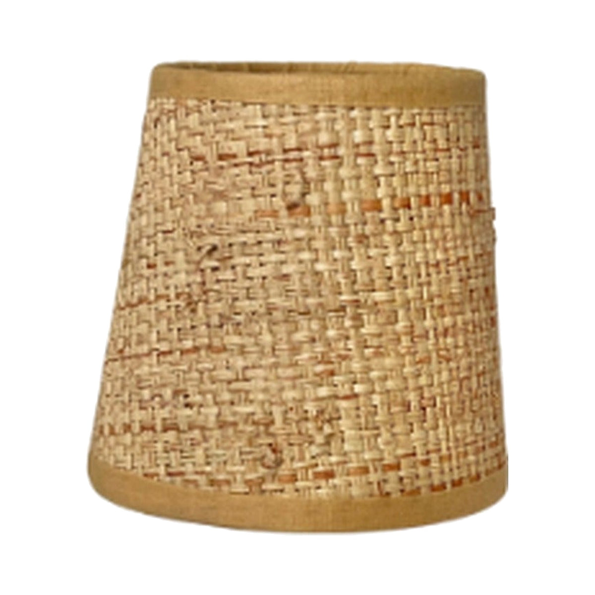 Small Grasscloth Lampshade on white