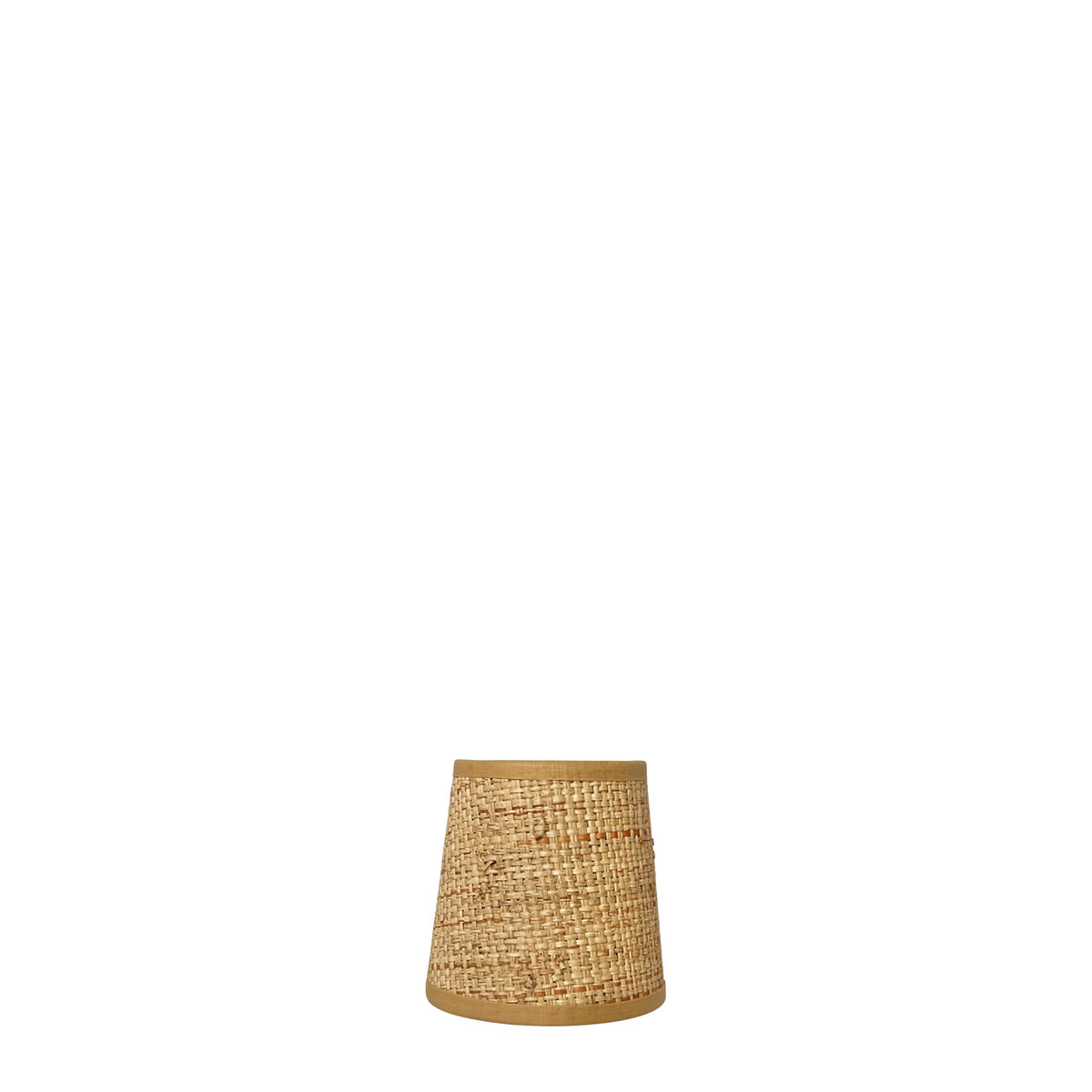 Small Grasscloth Lampshade on white