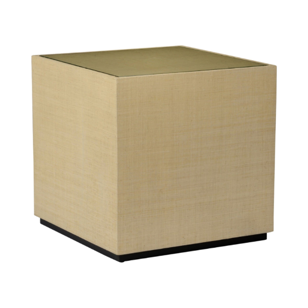Natural Bunching Raffia Table on a white background