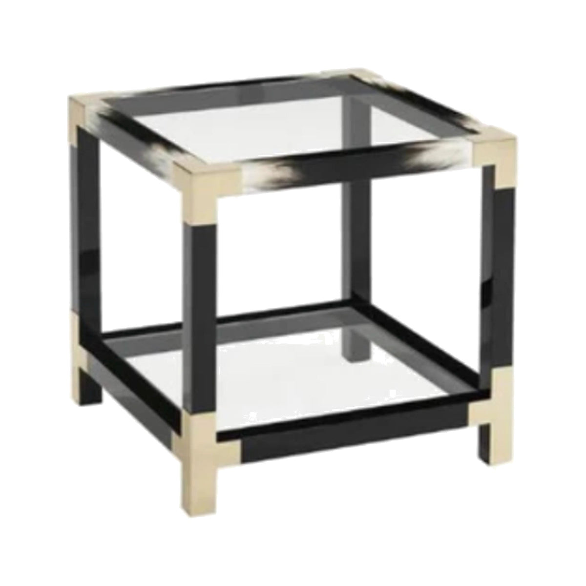 Faux Horn Accent Table on a white background