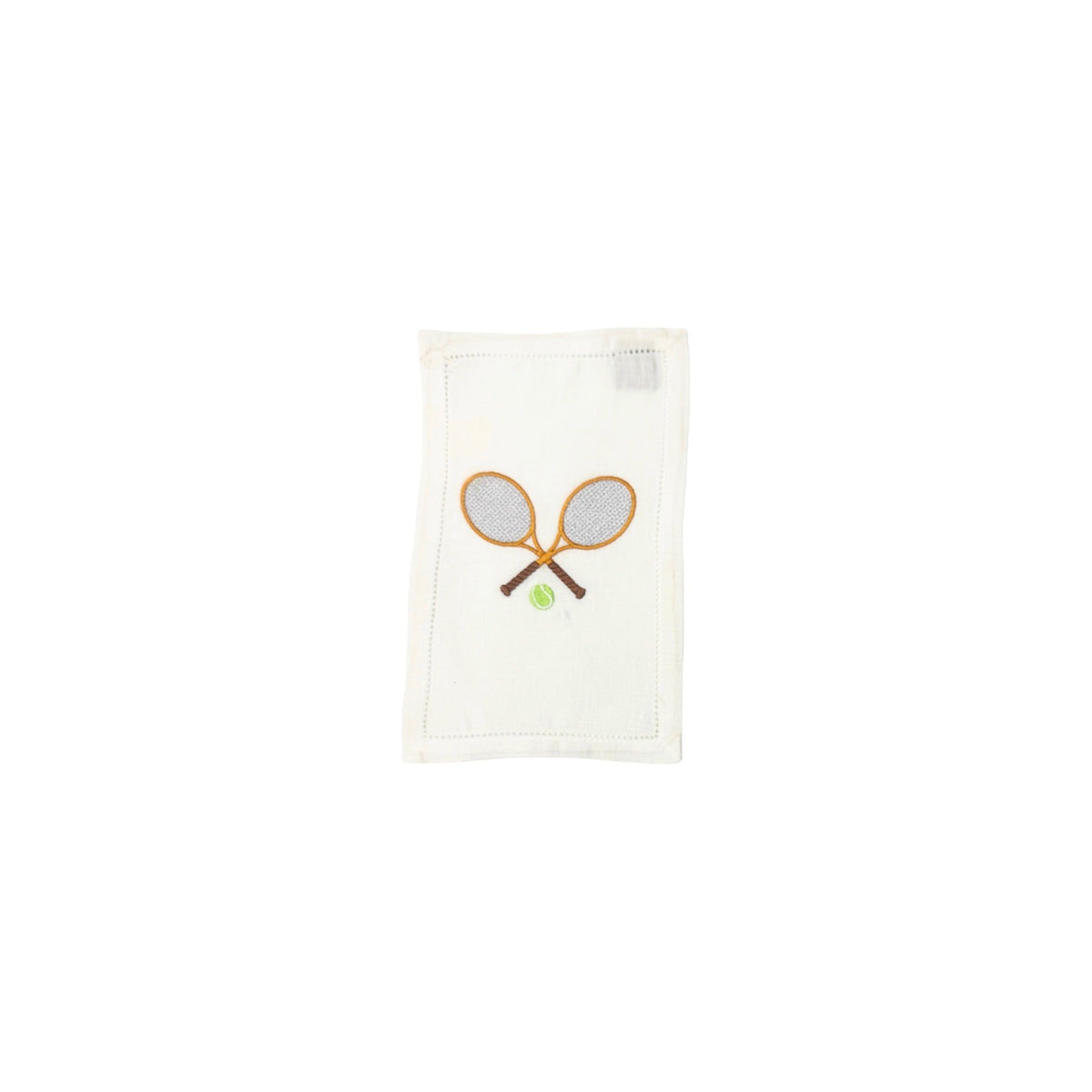 Tennis Cocktail Napkins, Set of 4, shown on a white background